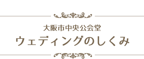 大阪市中央公会堂ウェディングのしくみ