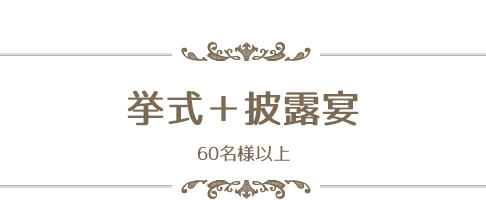 挙式＋披露宴